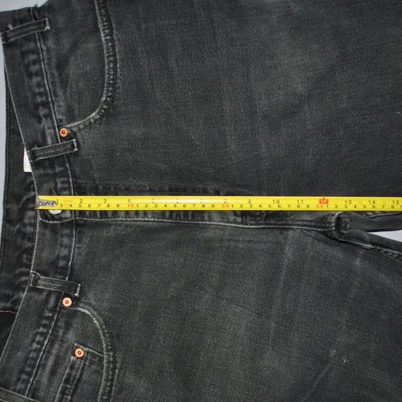 Vintage Levi's 550 Jeans Size 38 Black Relaxed Fit Made In USA - Picture 11 of 12